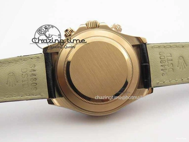 MiroTime 0315 Daytona 116515 Noob 1:1 Best Edition RG Black Dial On Black Leather Strap A NewStyle 3789